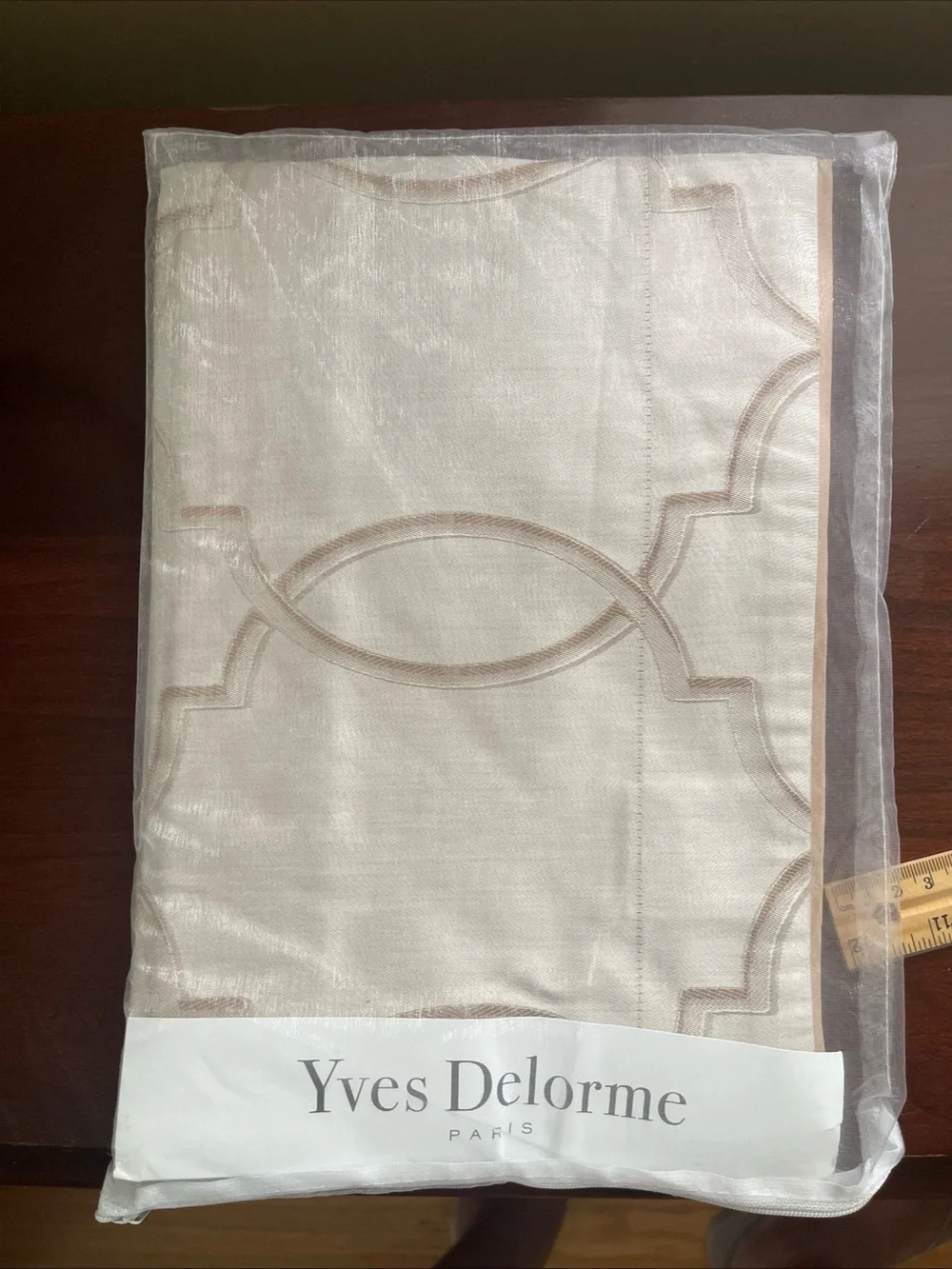 Yves Delorme Palazzo Sham 100% Organic Satin Cotton